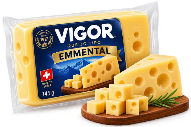 Queijo Emmental Vigor 145g