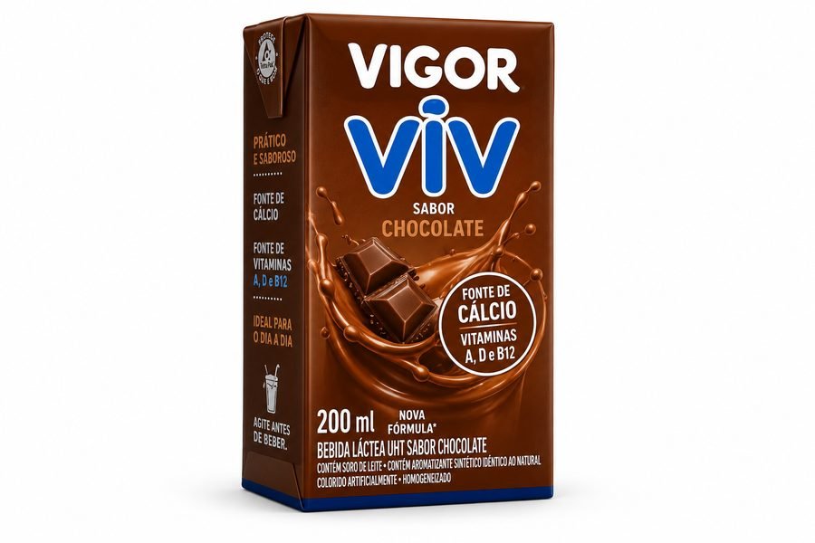 Bebida Láctea UHT Vigor Viv Chocolate 250ml